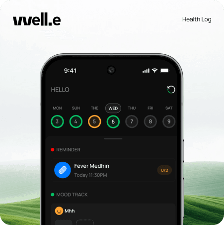 Vvell.e Health Log